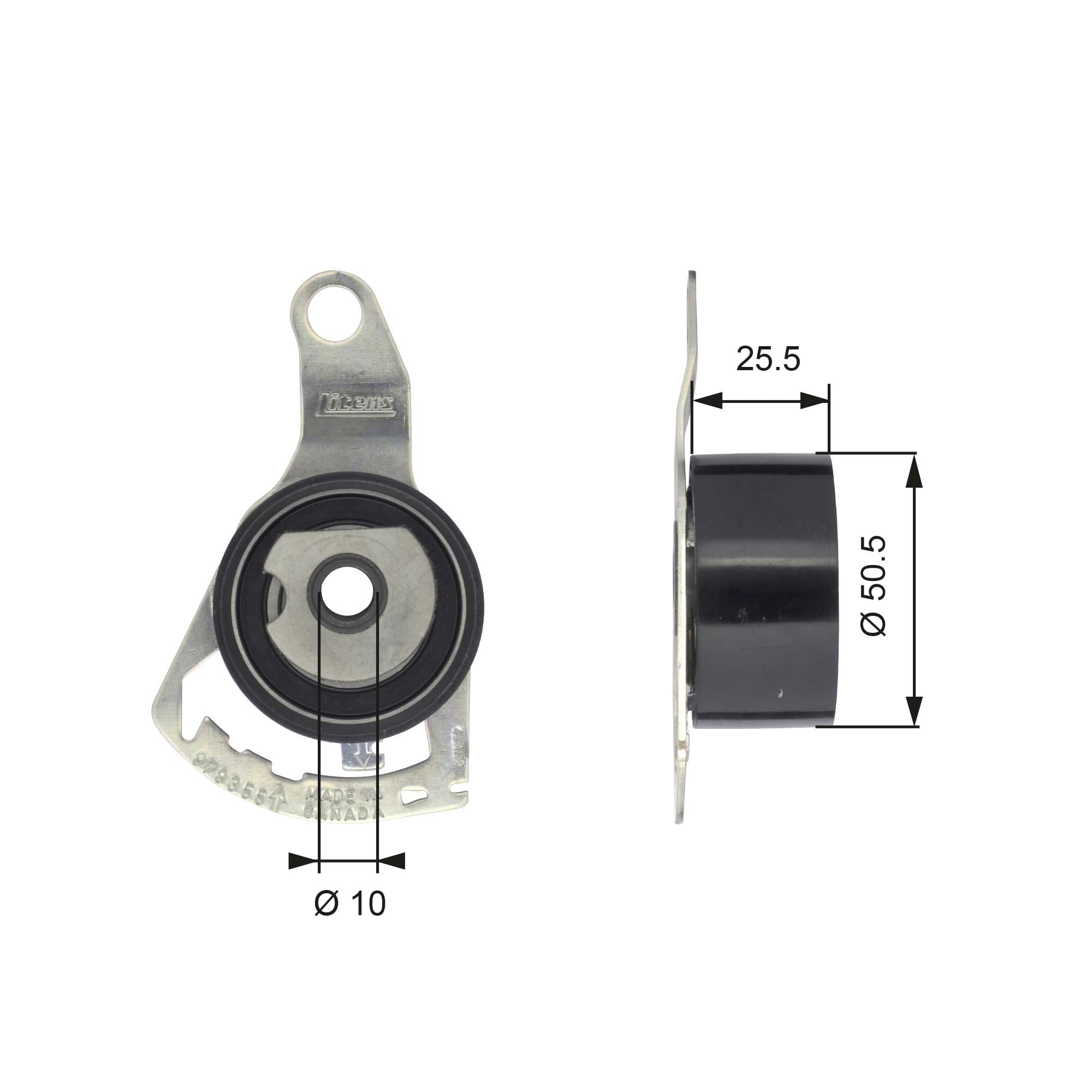 GATES Strammehjul, tandrem t43056 for FORD MAZDA