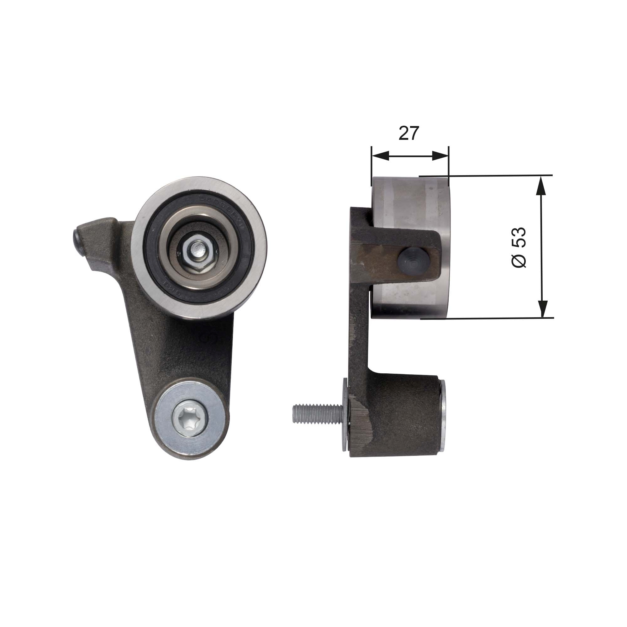 GATES Strammehjul, tandrem t41165 for VOLVO RENAULT
