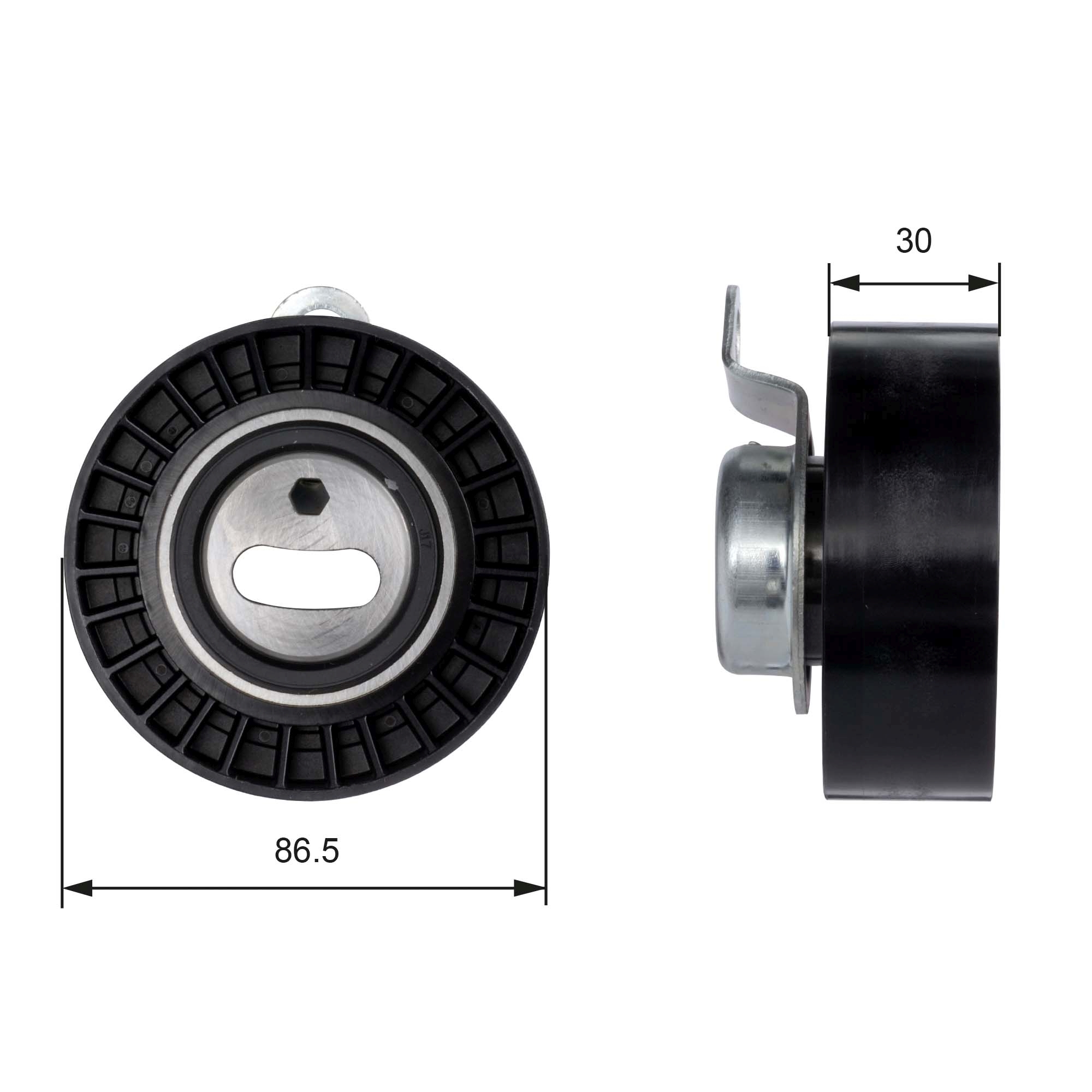 GATES Strammehjul, tandrem t41008 for FORD