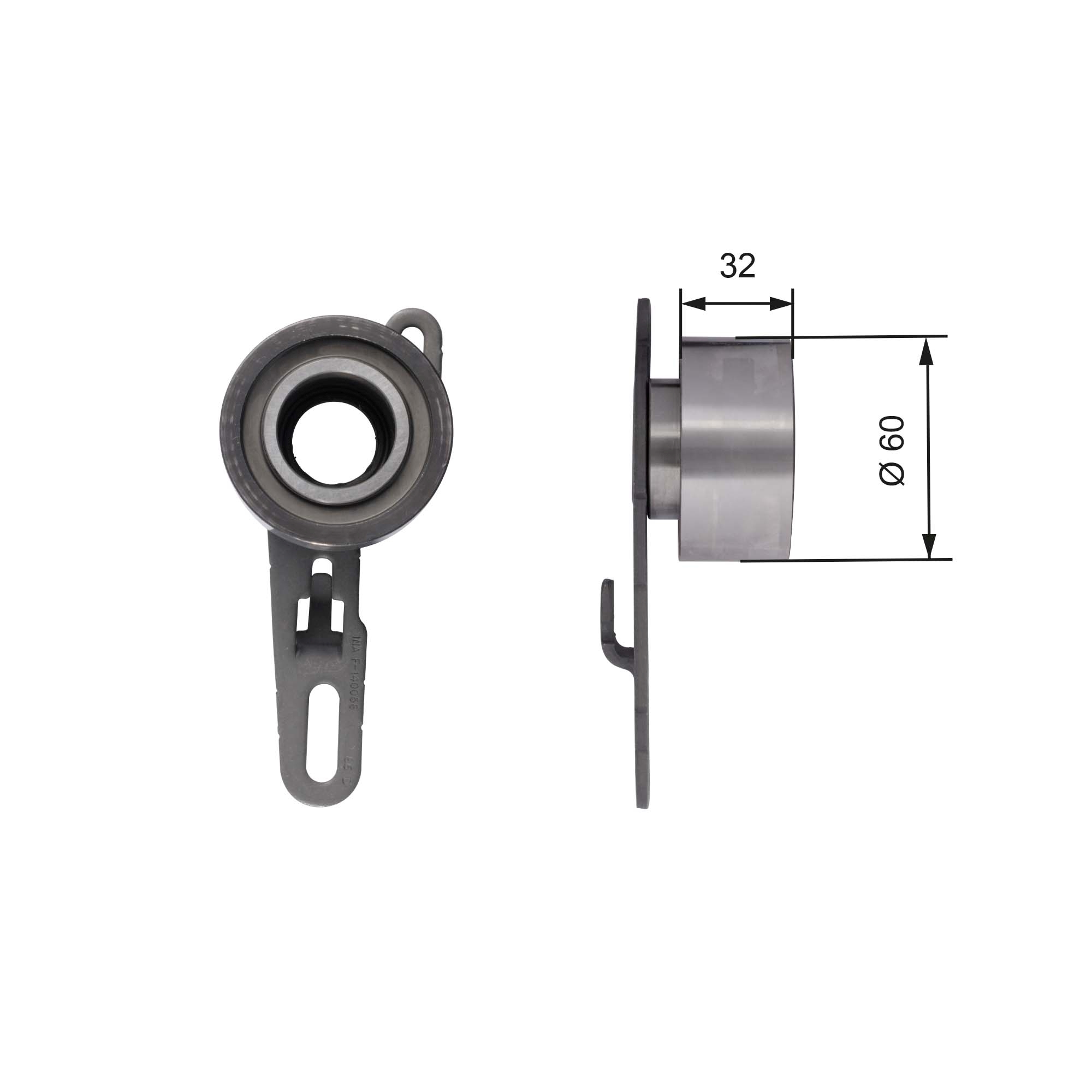 GATES Strammehjul, tandrem t41150 for FORD