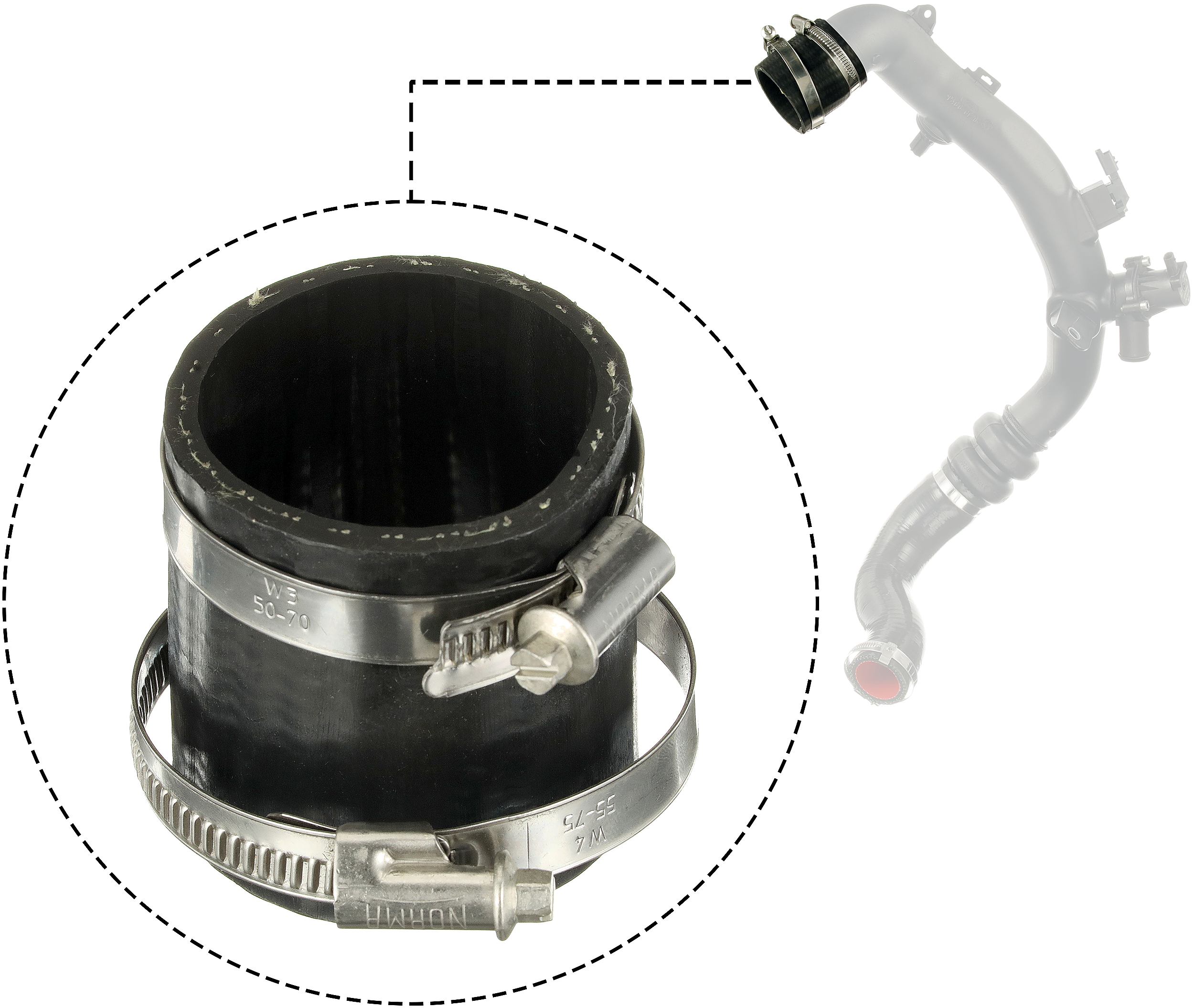 GATES Ladeluftslange 091685 for FORD