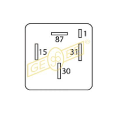 GEBE Relæ, benzinpumpe 992081 for VW
