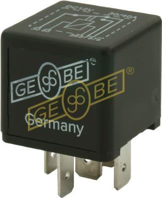 GEBE Relæ, arbejdsstrøm 990031 for BMW OPEL FORD FIAT FERRARI DAF MAN MERCEDES-BENZ PORSCHE RENAULT