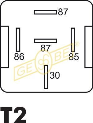 GEBE Relæ, arbejdsstrøm 990651 for VOLVO DAF MAN MERCEDES-BENZ RENAULT