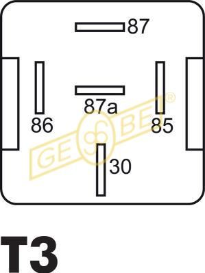 GEBE Relæ, arbejdsstrøm 993011 for OPEL MERCEDES-BENZ VW