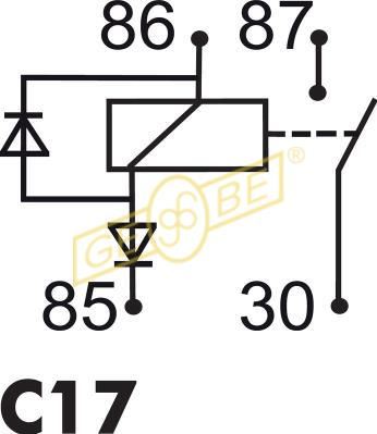 GEBE Relæ, arbejdsstrøm 992271 for MERCEDES-BENZ STEYR
