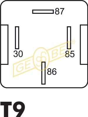GEBE Relæ, arbejdsstrøm 993021 for OPEL FORD FIAT BMW