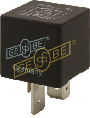 GEBE Relæ, arbejdsstrøm 991381 for OPEL FORD SAAB FIAT VW BMW MERCEDES-BENZ