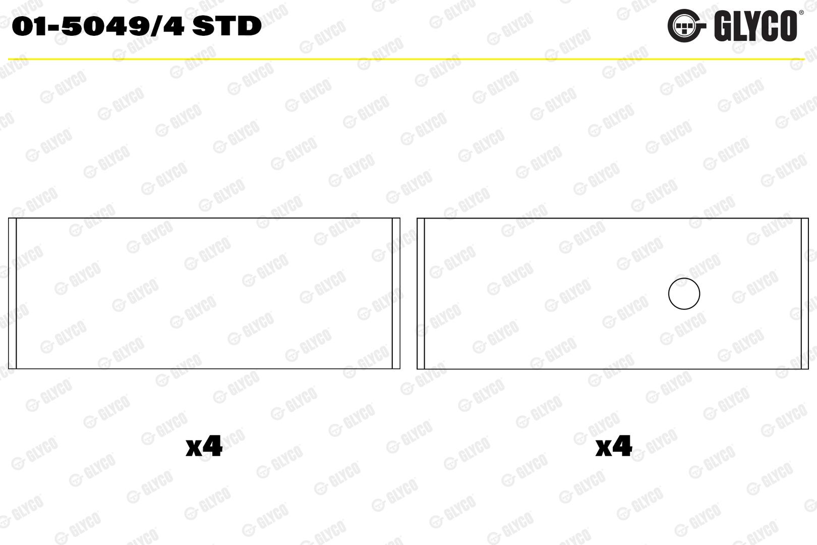 GLYCO Plejlstangleje 0150494std for NISSAN