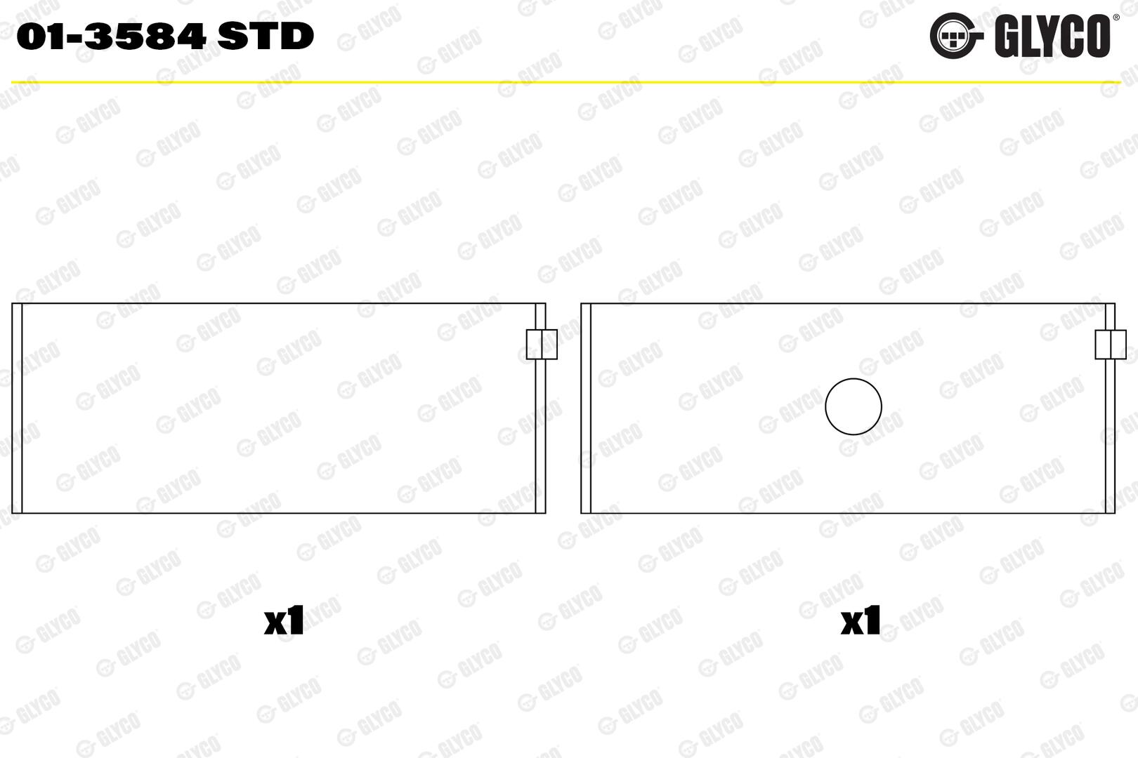 GLYCO Plejlstangleje 013584std for MERCEDES-BENZ