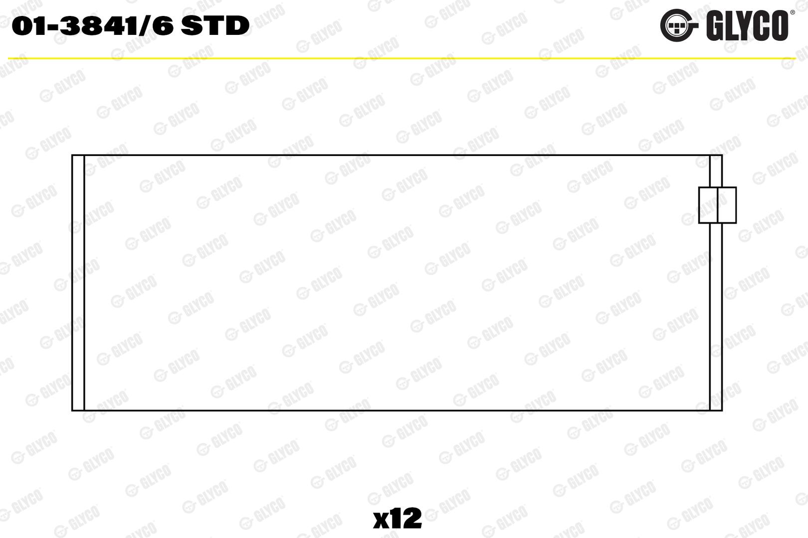 GLYCO Plejlstangleje 0138416std for VAG