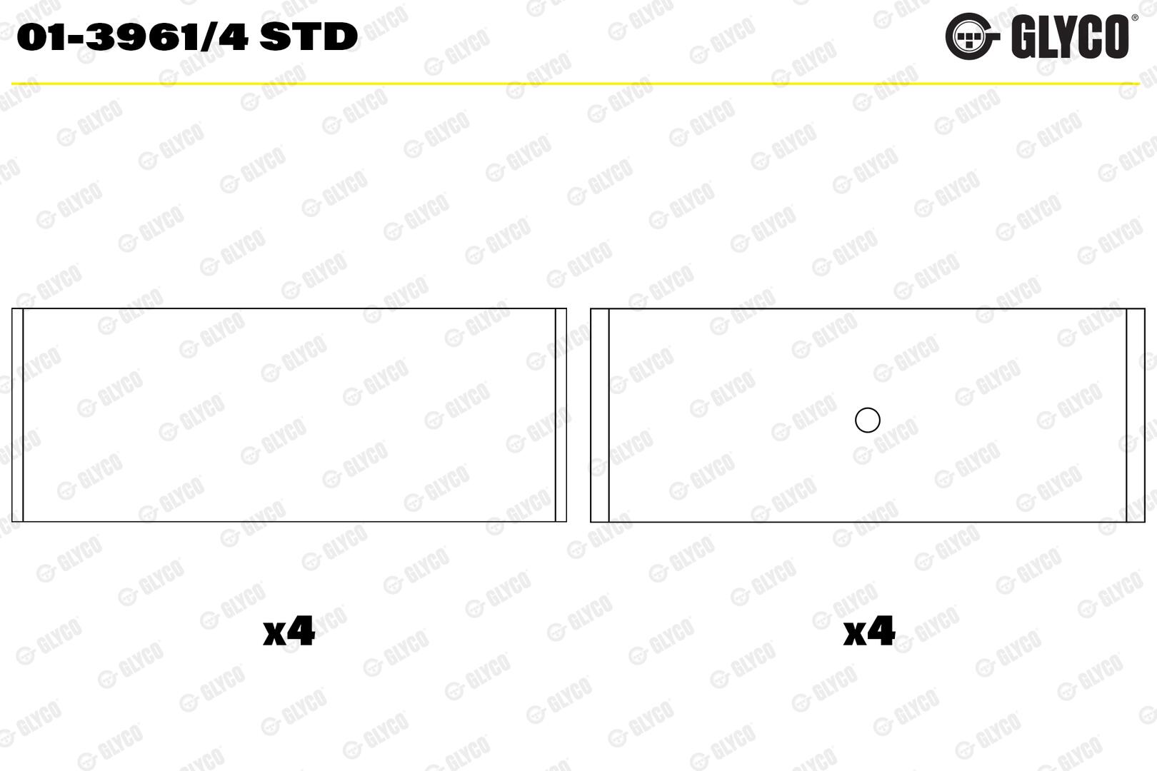 GLYCO Plejlstangleje 0139614std for VAG