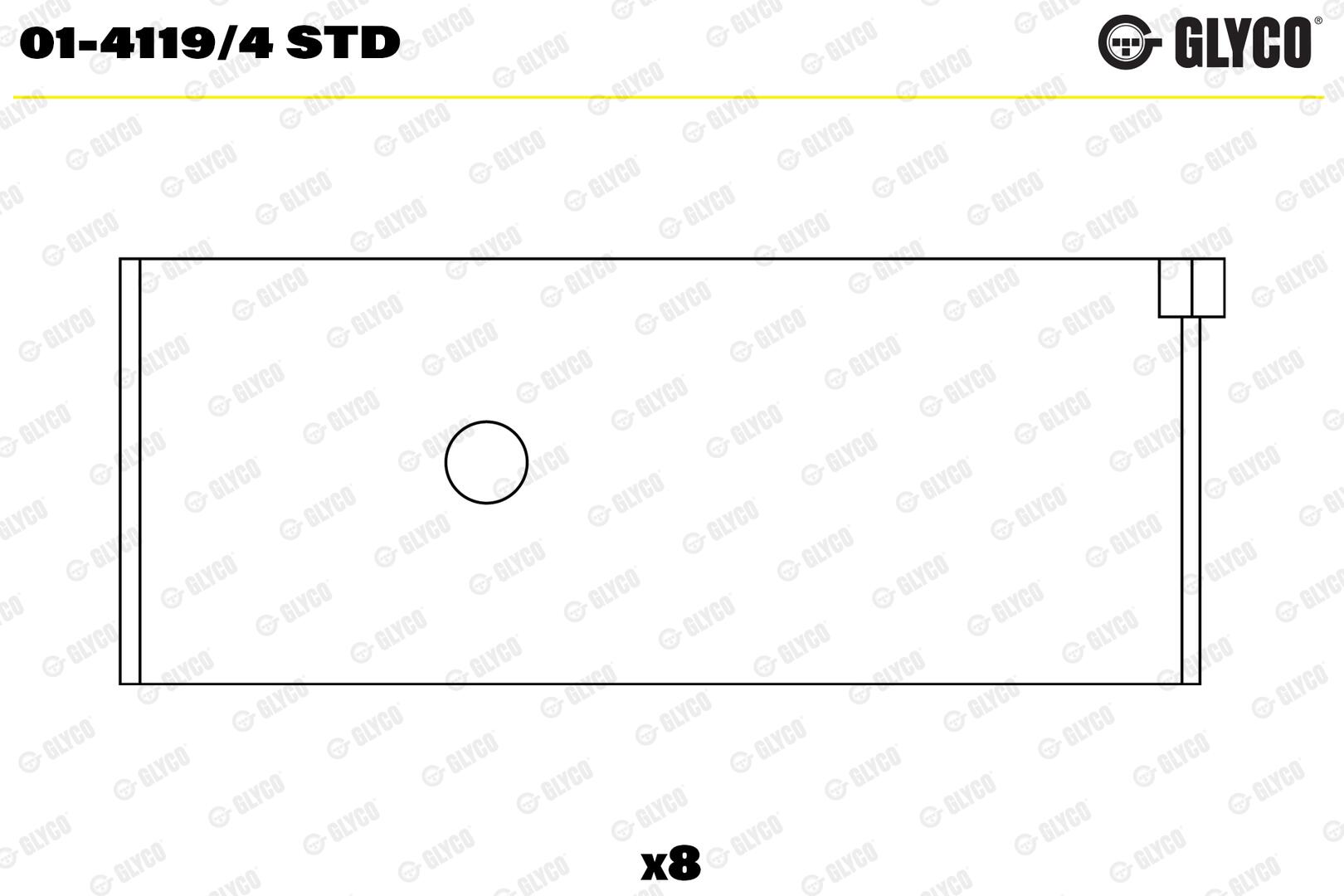 GLYCO Plejlstangleje 0141194std for SUZUKI