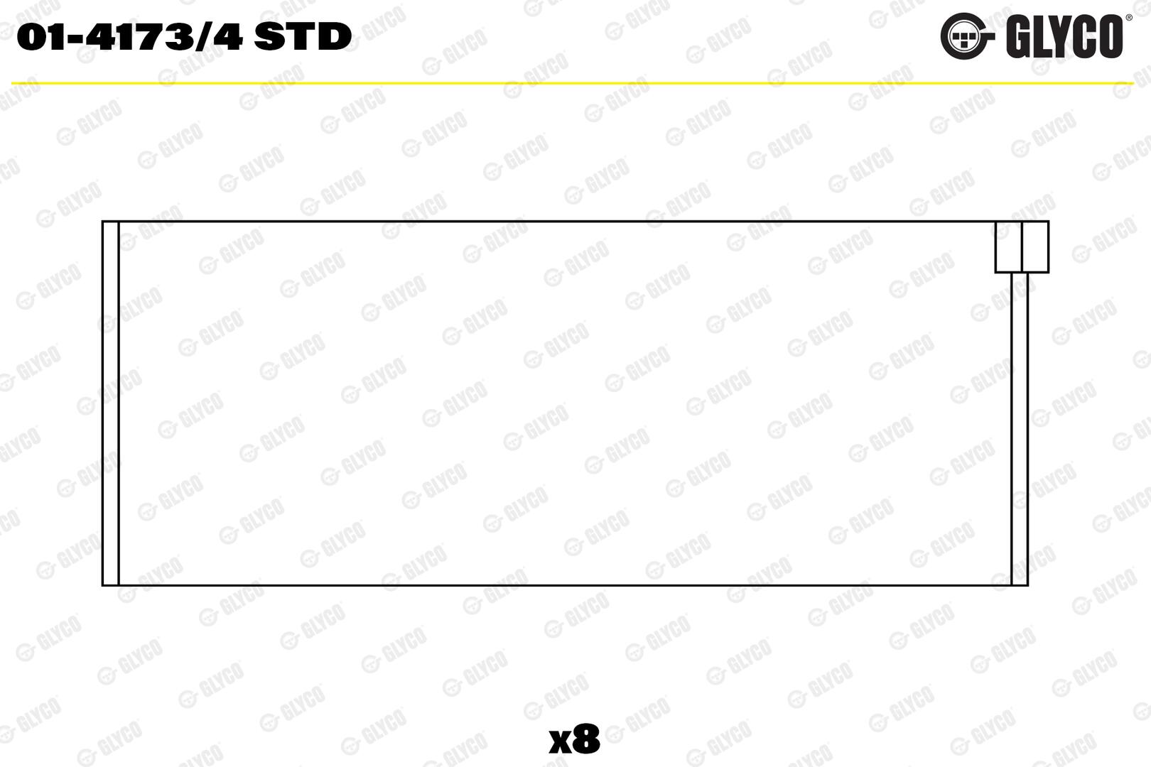 GLYCO Plejlstangleje 0141734std for PEUGEOT RENAULT