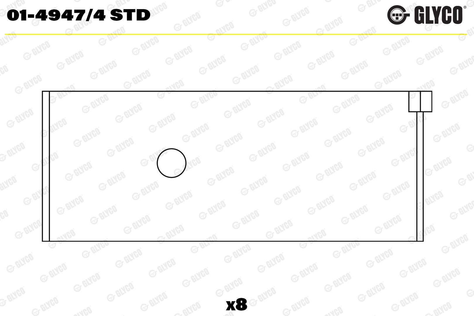 GLYCO Plejlstangleje 0149474std for SUZUKI