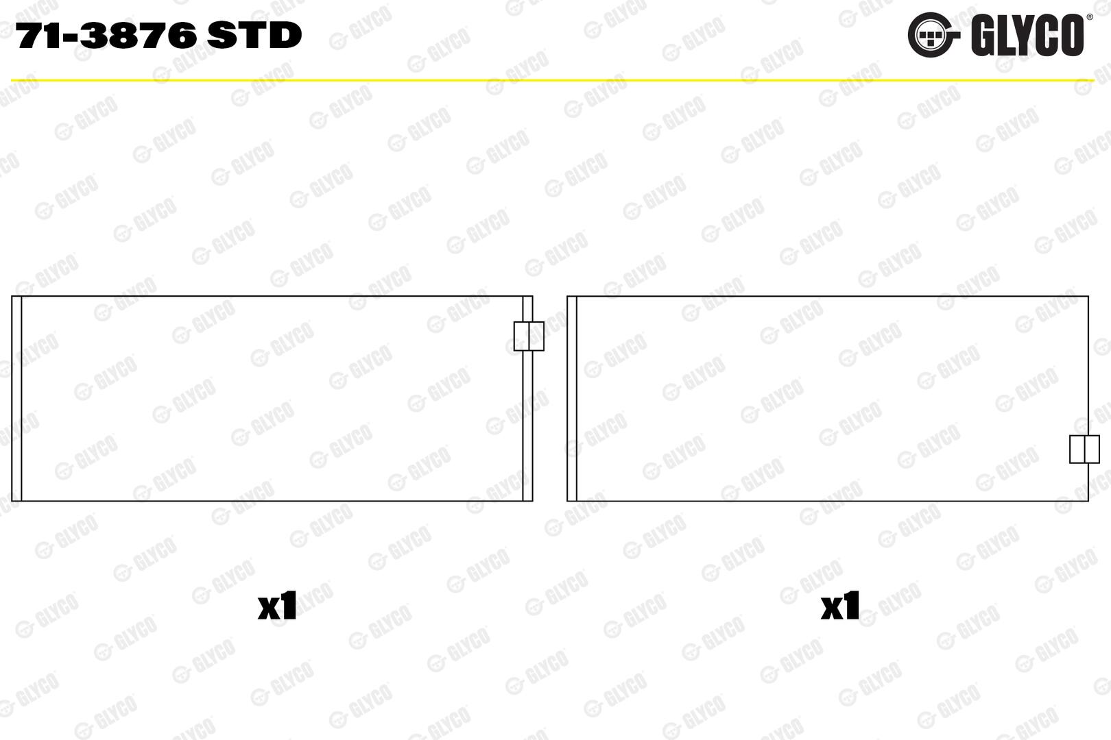 GLYCO Plejlstangleje 713876std for MERCEDES-BENZ