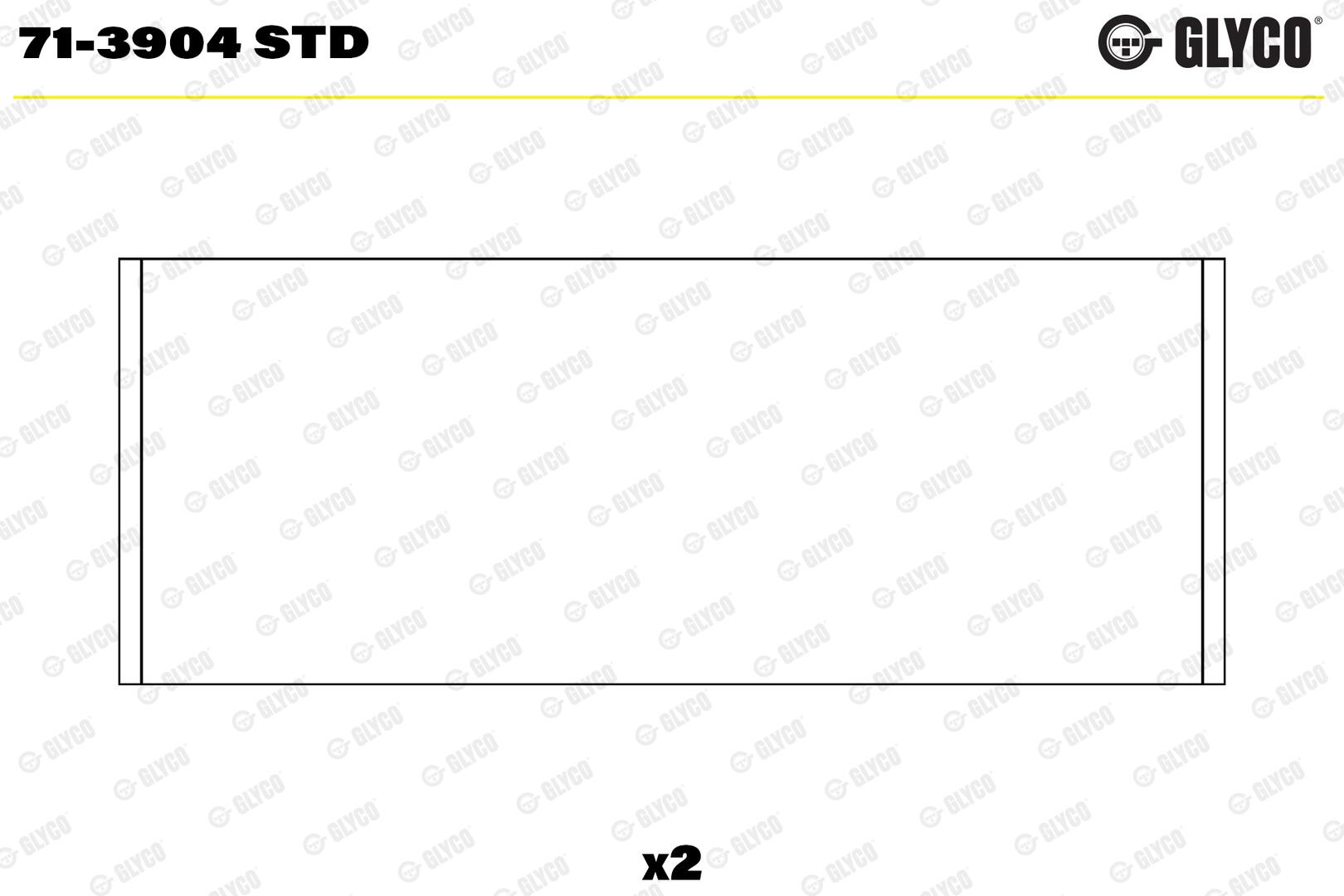 GLYCO Plejlstangleje 713904std for VAG