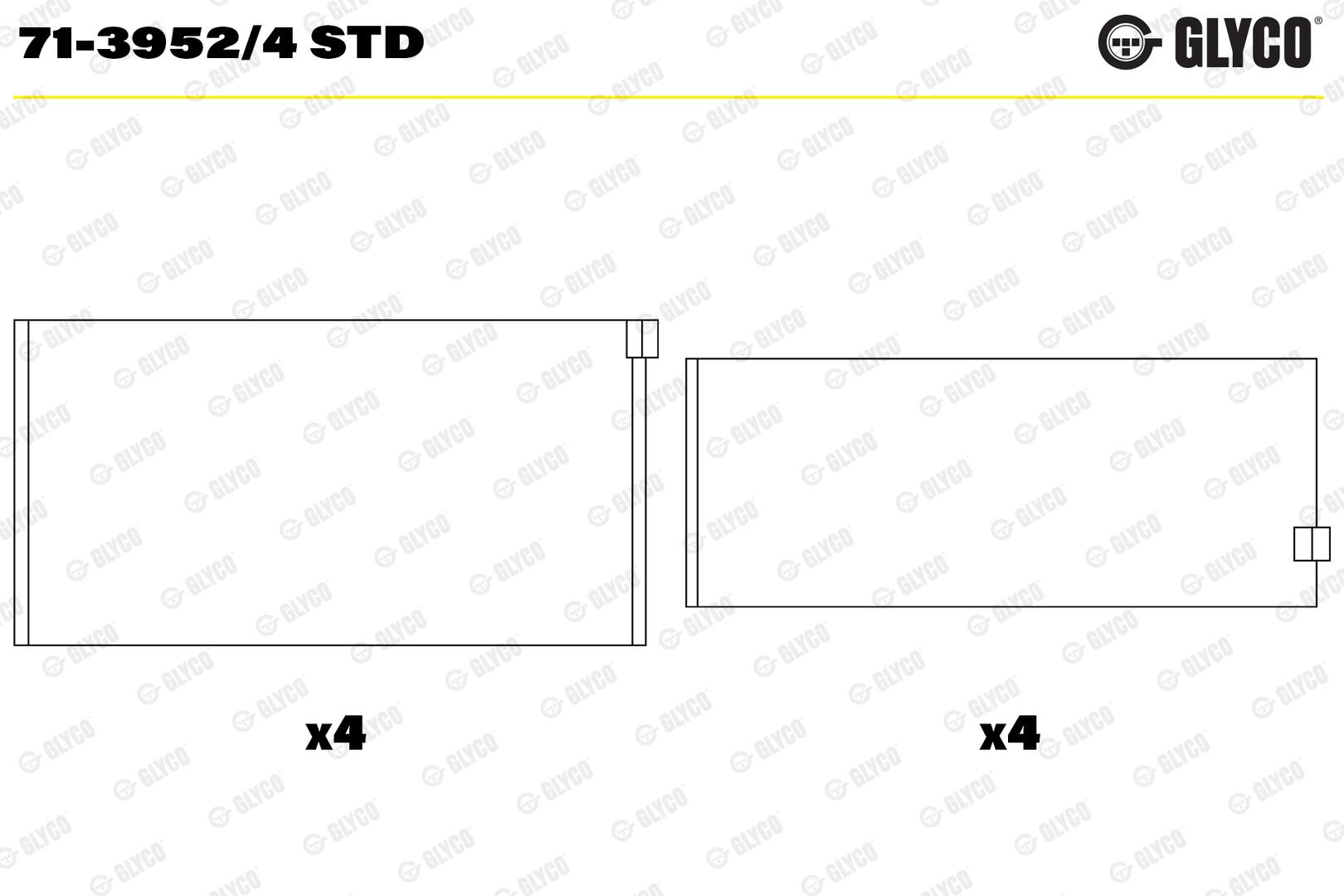 GLYCO Plejlstangleje 7139524std for PEUGEOT CITROËN