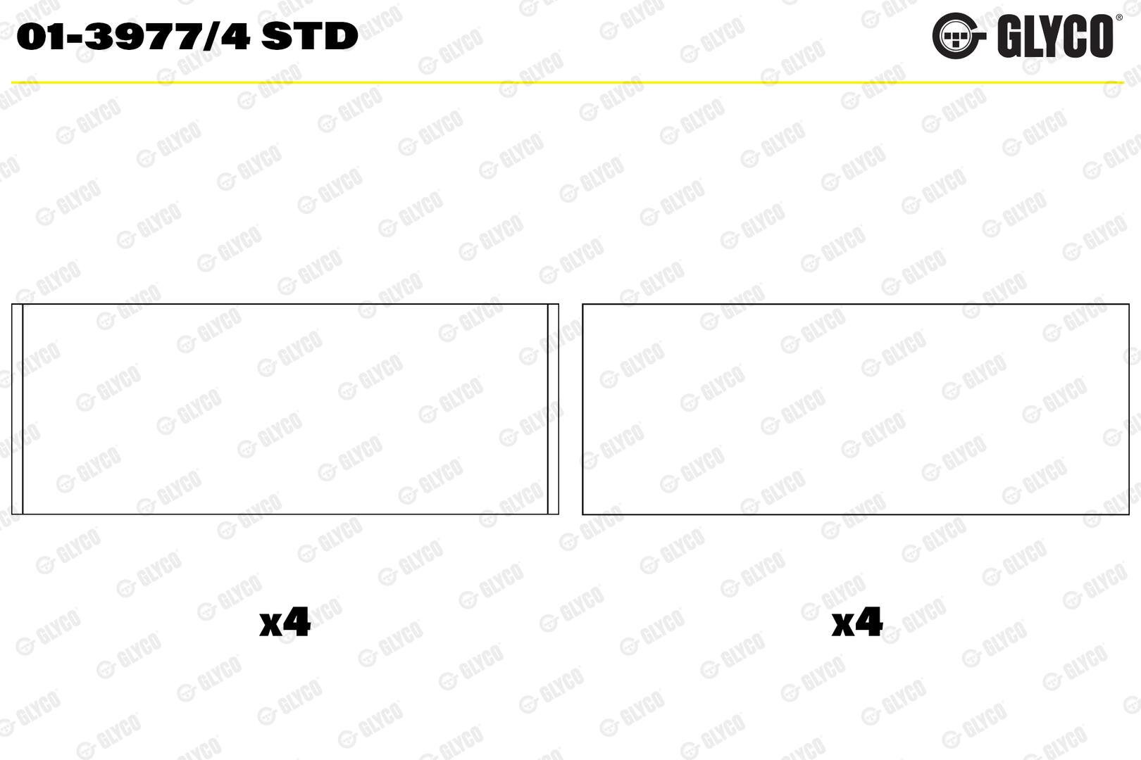 GLYCO Plejlstangleje 0139774std for RENAULT