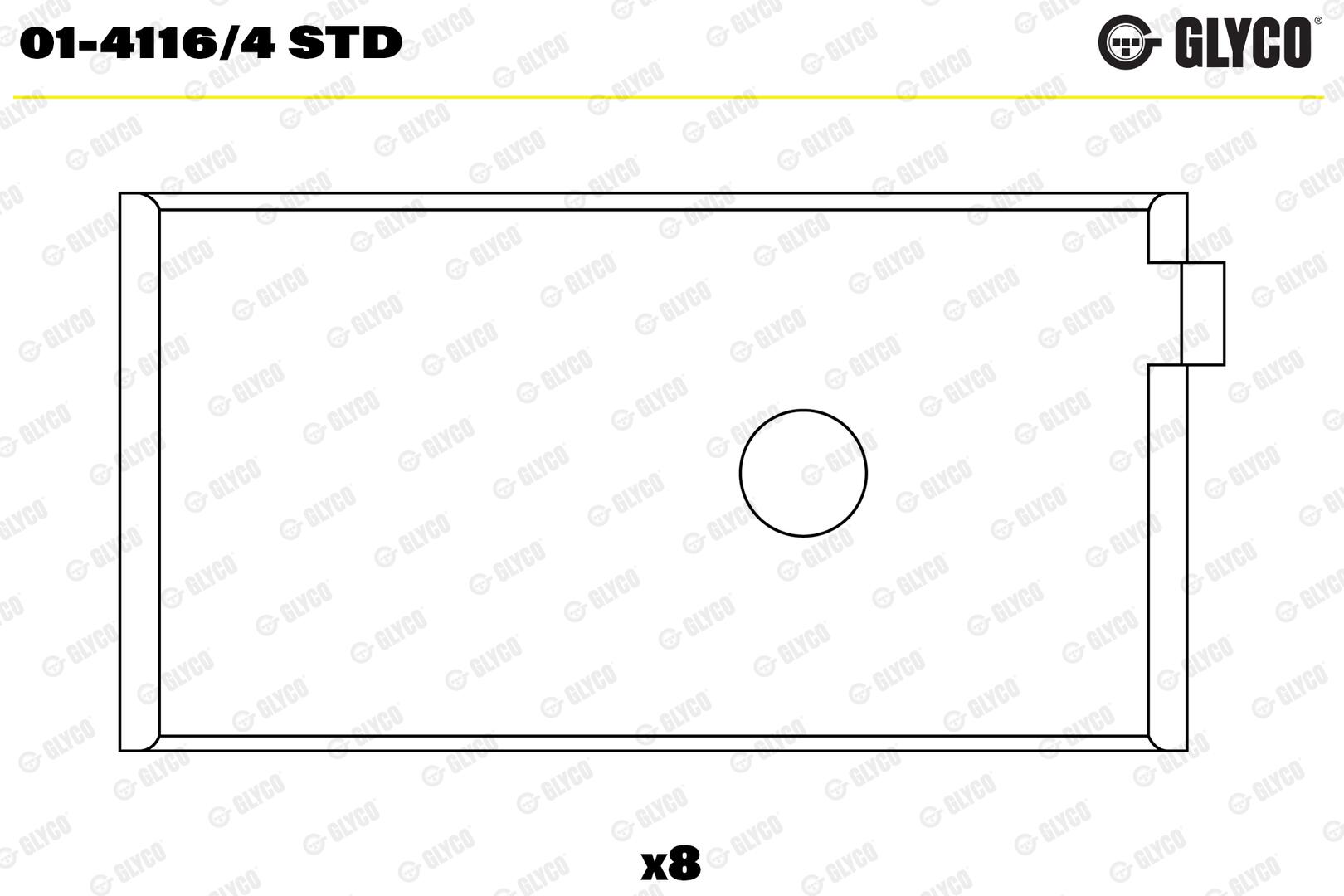GLYCO Plejlstangleje 0141164std for FIAT