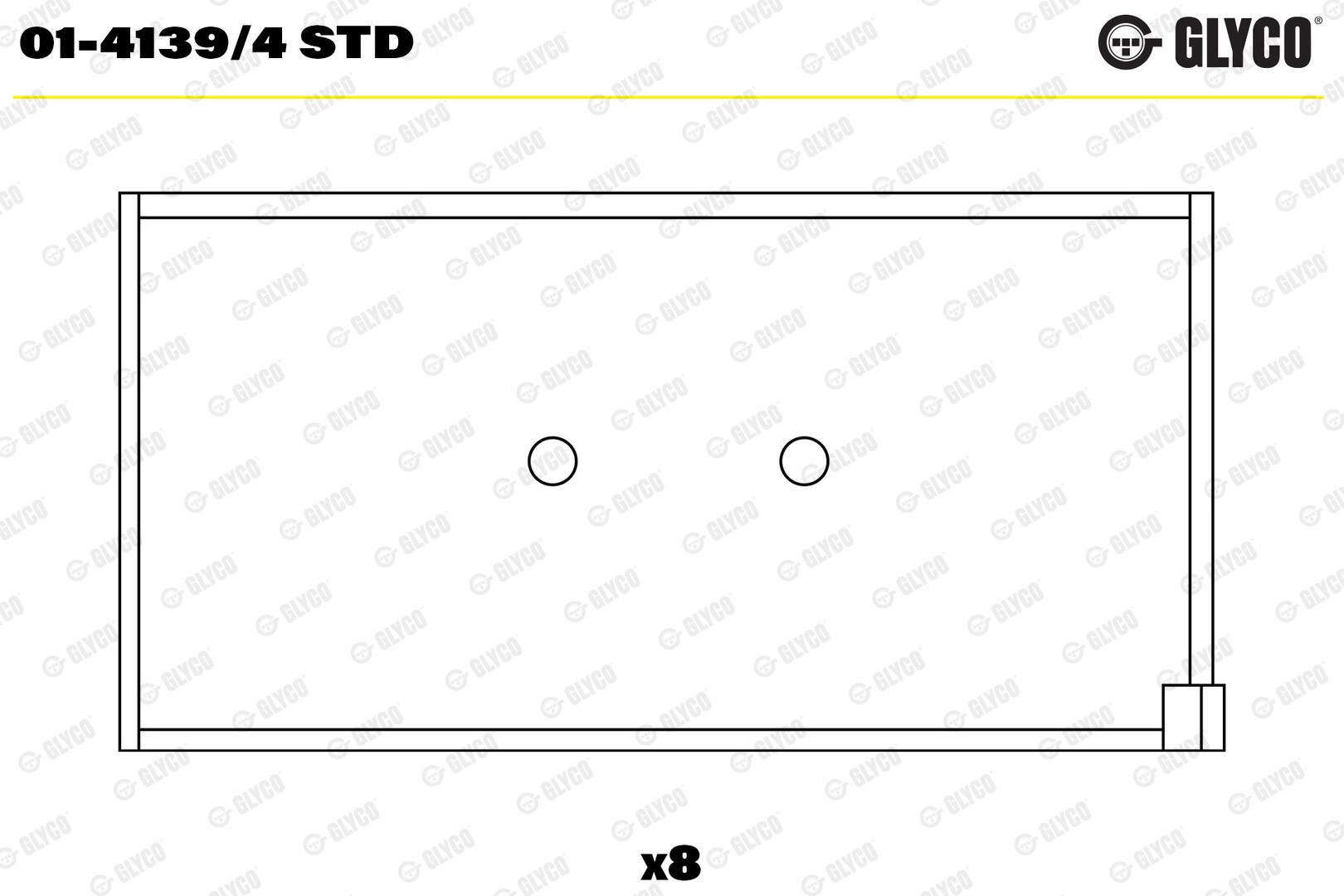 GLYCO Plejlstangleje 0141394std for FIAT