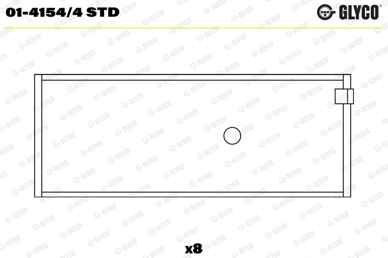 GLYCO Plejlstangleje 0141544std for FIAT