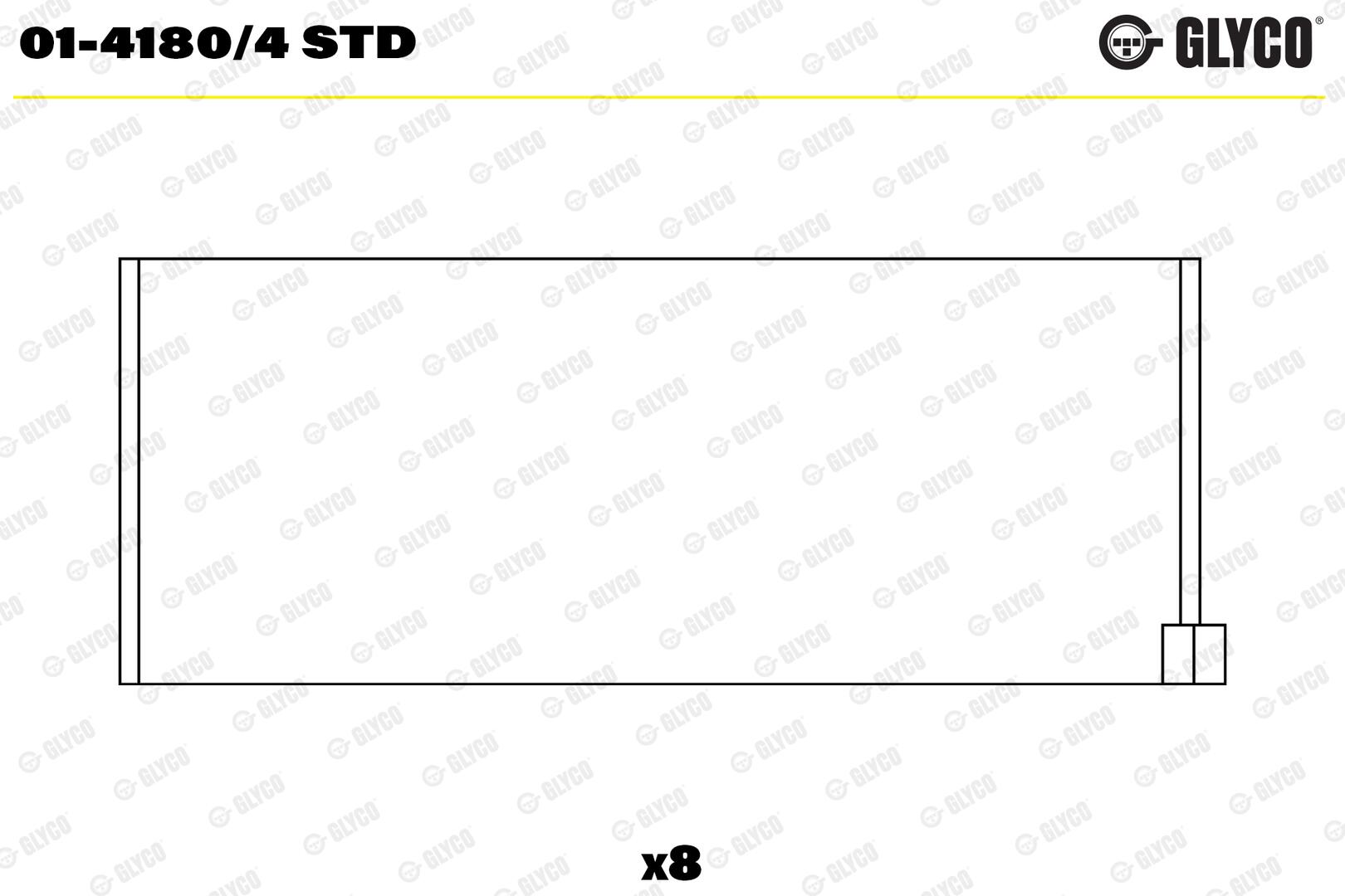 GLYCO Plejlstangleje 0141804std for LADA