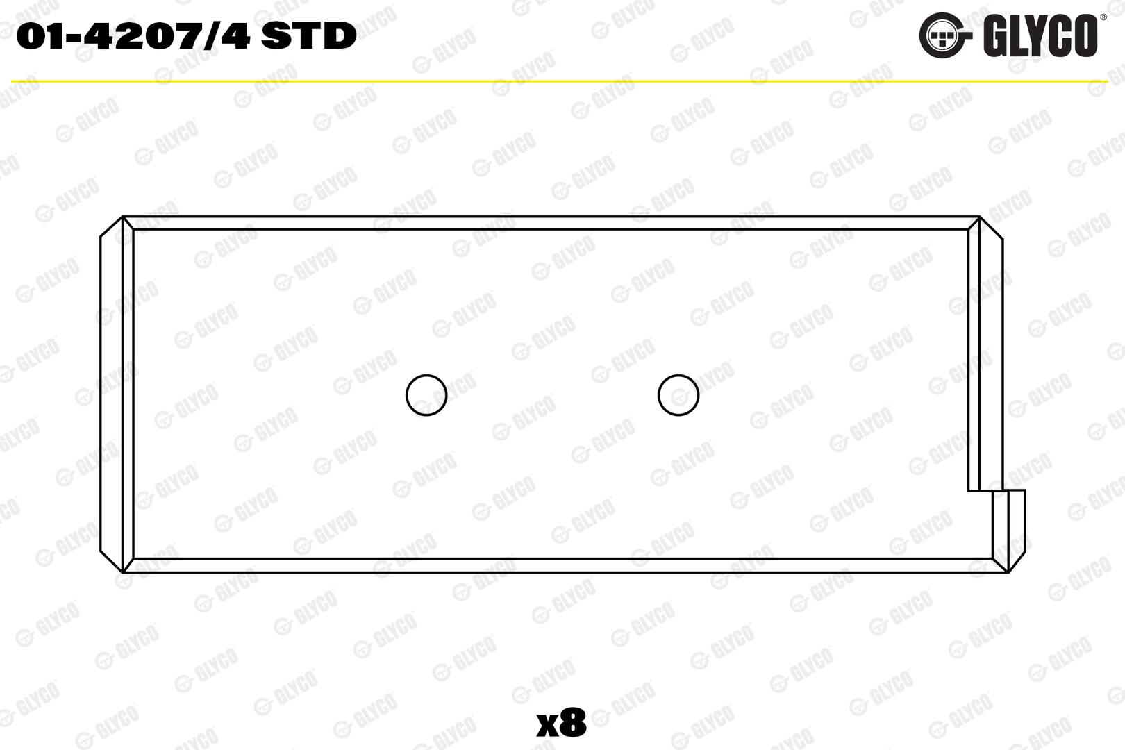 GLYCO Plejlstangleje 0142074std for FIAT