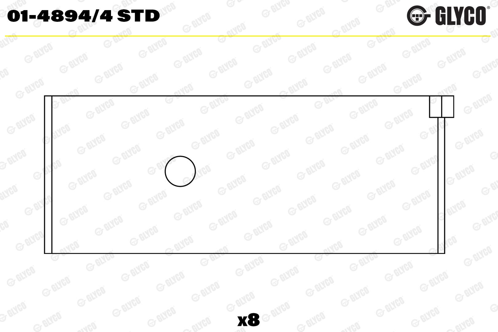 GLYCO Plejlstangleje 0148944std for TOYOTA