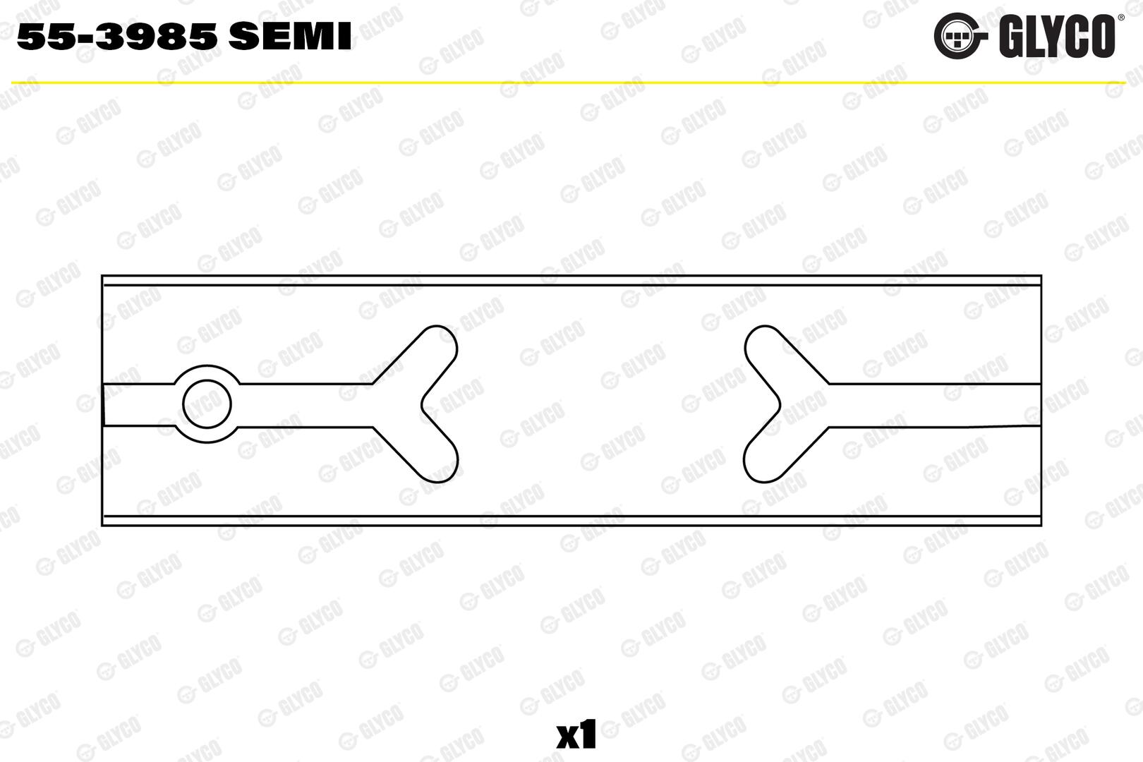 GLYCO Lejebøsning, plejlstang 553985semi for CITROËN/PEUGEOT