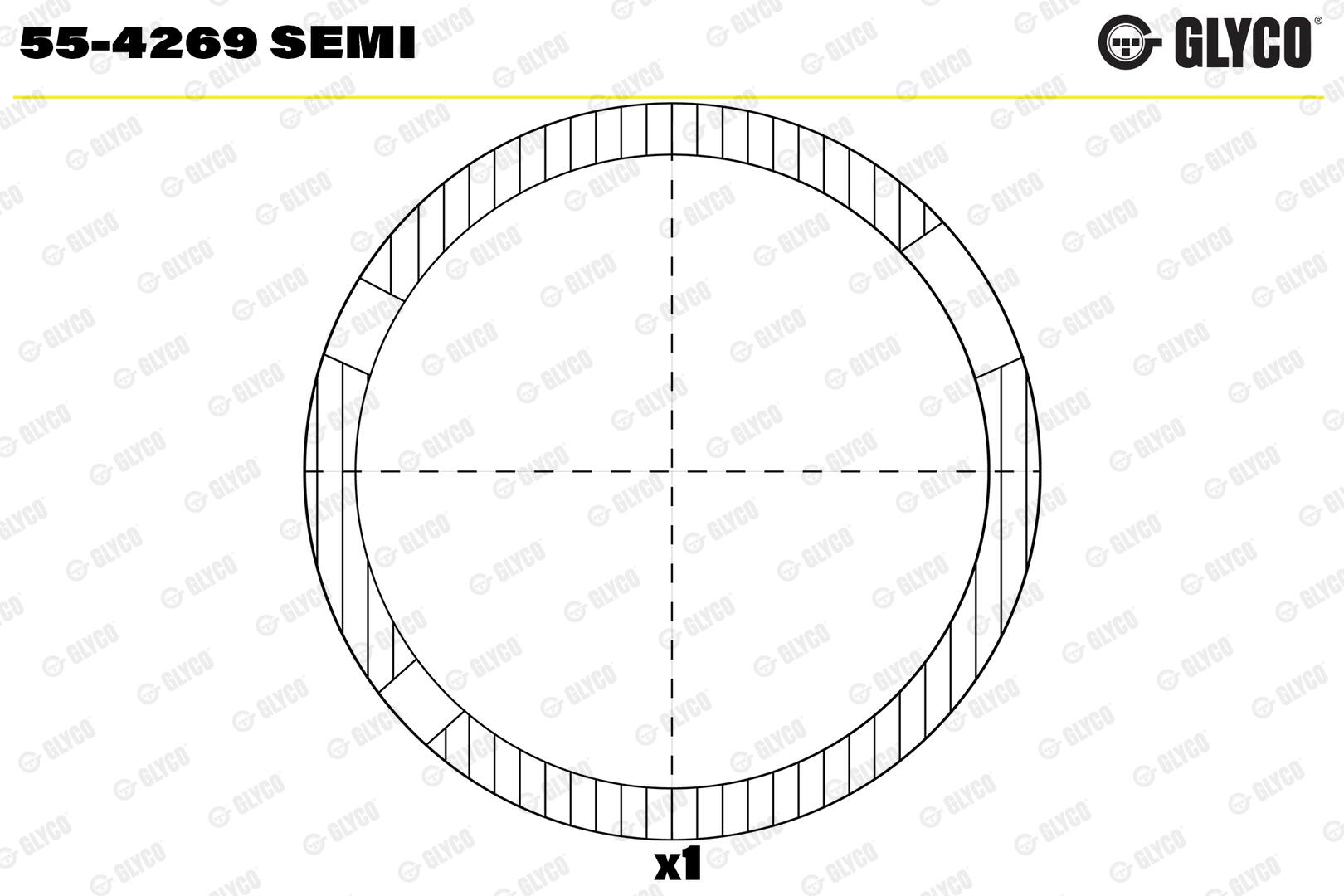 GLYCO Lejebøsning, plejlstang 554269semi for TOYOTA