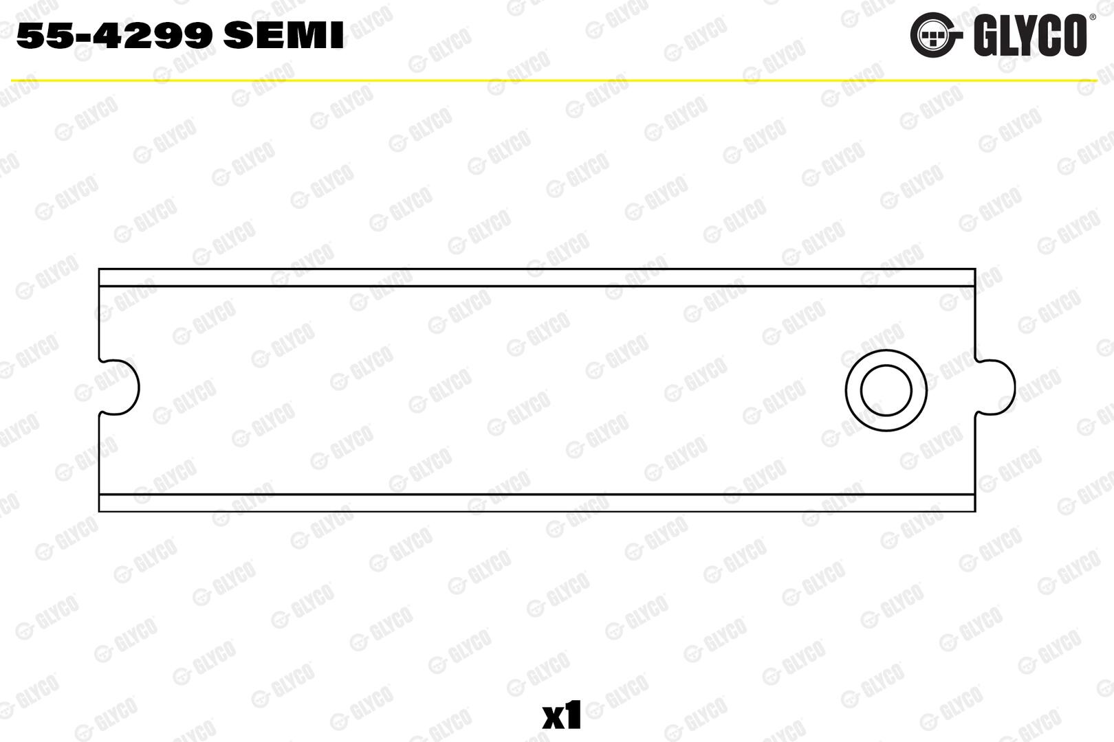 GLYCO Lejebøsning, plejlstang 554299semi for RENAULT