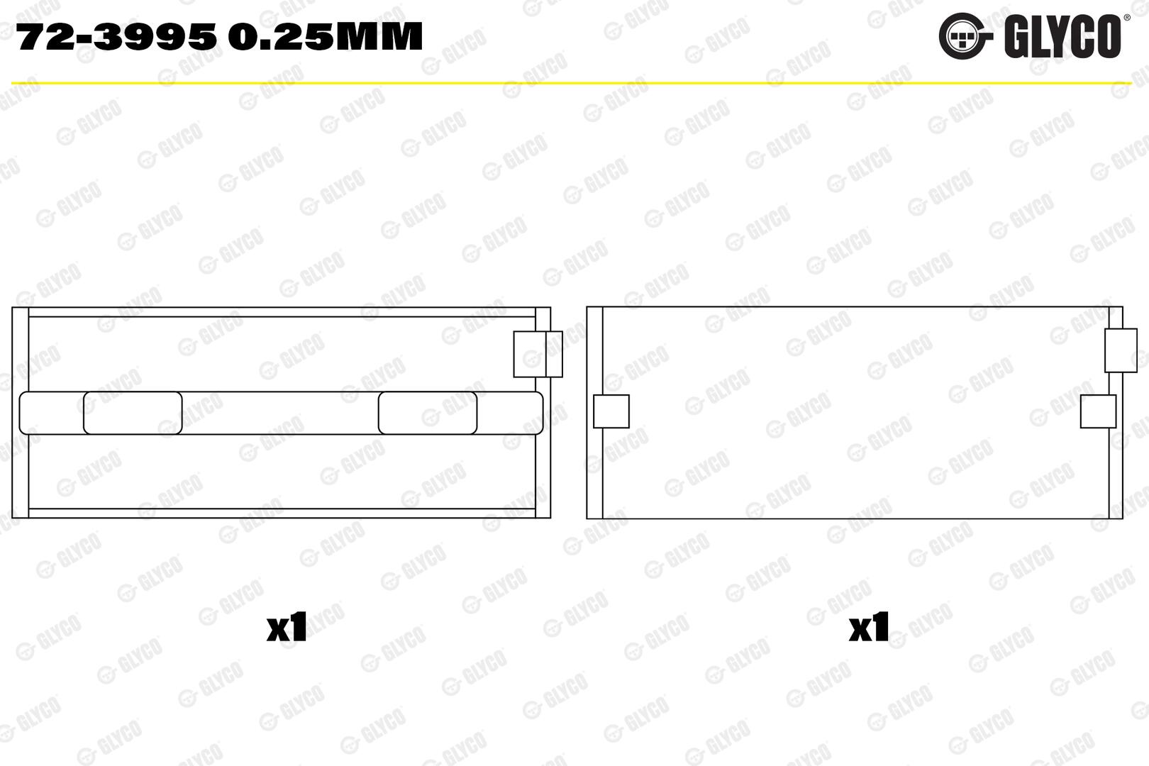 GLYCO Krumtapakselleje 723995025mm
