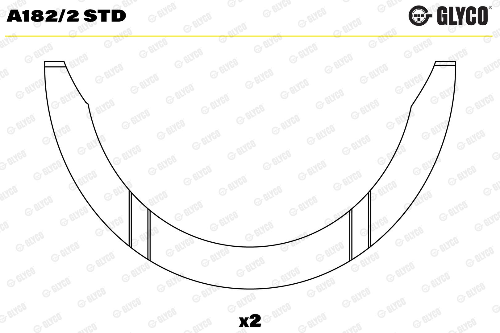 GLYCO Distanceskive, krumtapaksel a1822std for FIAT