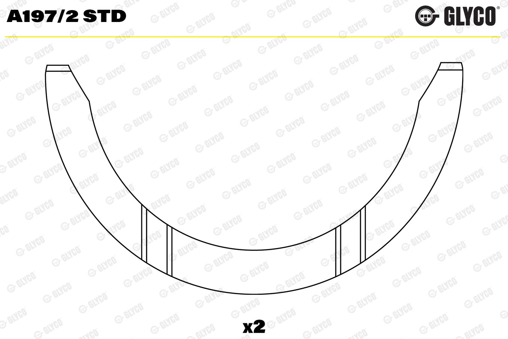 GLYCO Distanceskive, krumtapaksel a1972std for FIAT