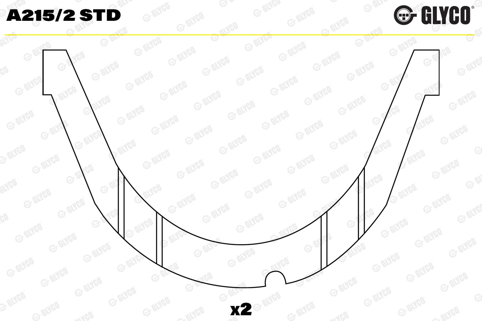 GLYCO Distanceskive, krumtapaksel a2152std for RENAULT