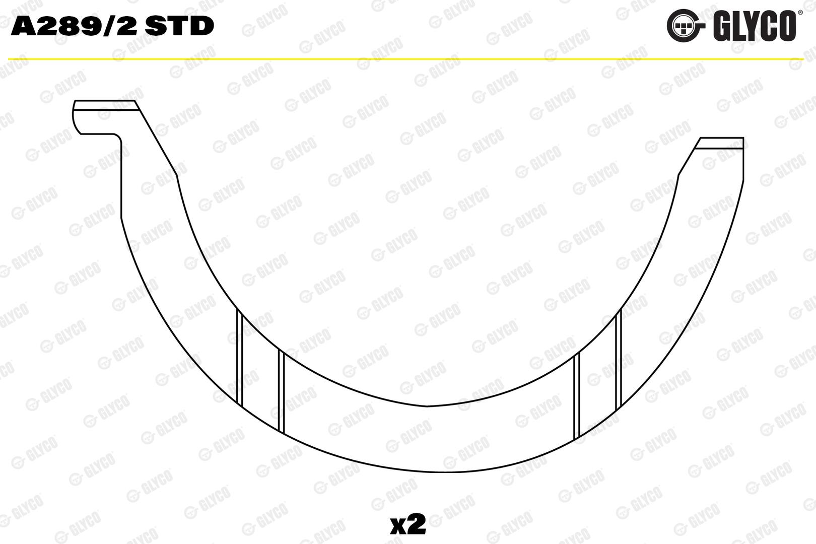 GLYCO Distanceskive, krumtapaksel a2892std for RENAULT