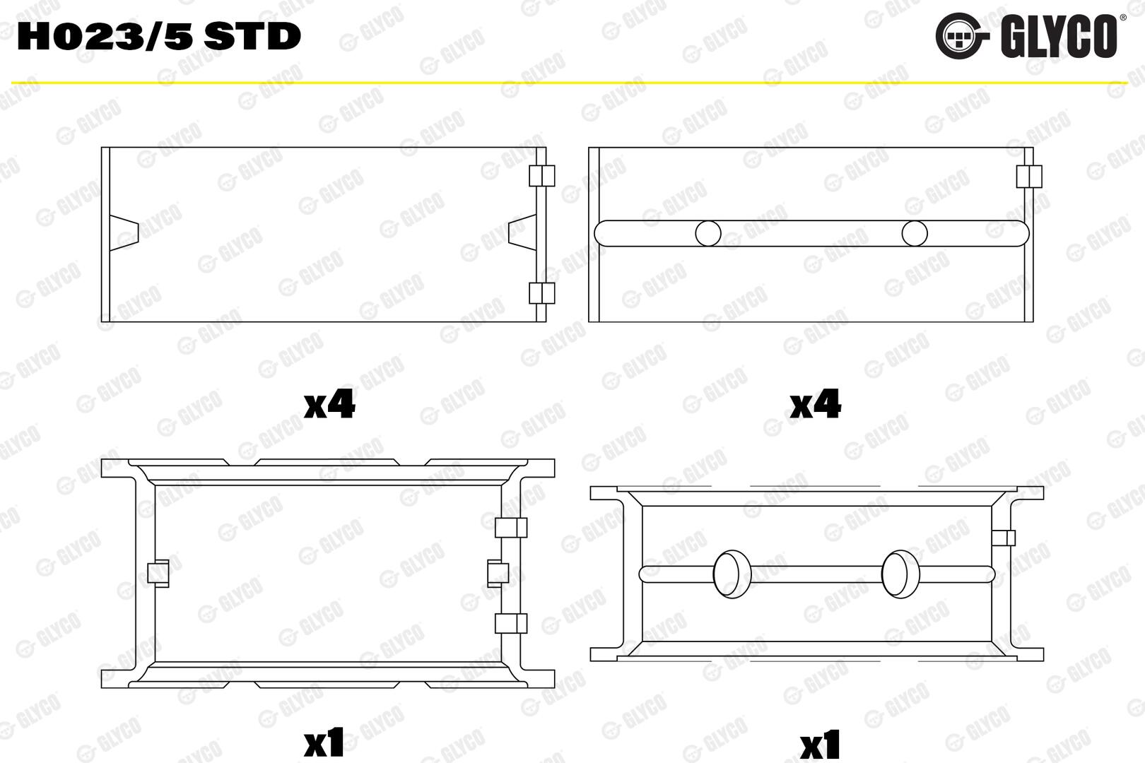 GLYCO Krumtapakselleje h0235std for BMW