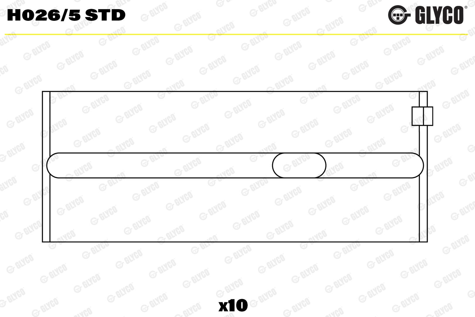 GLYCO Krumtapakselleje h0265std for VAG