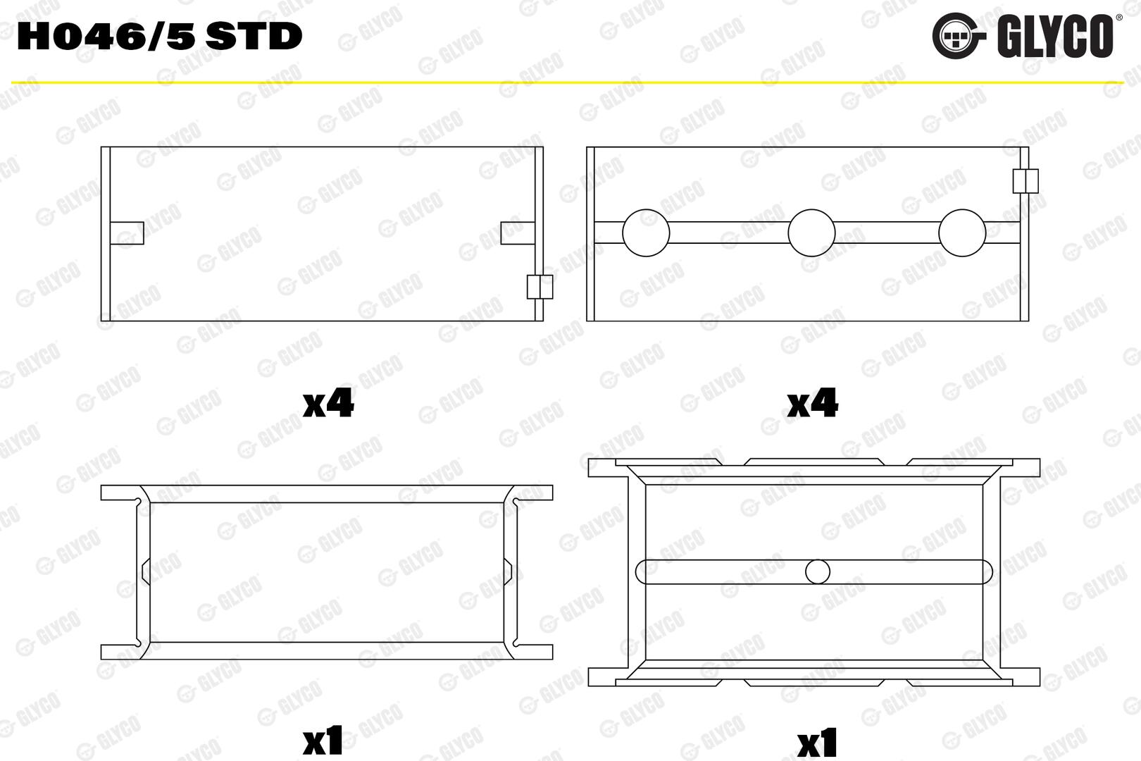 GLYCO Krumtapakselleje h0465std for VOLVO