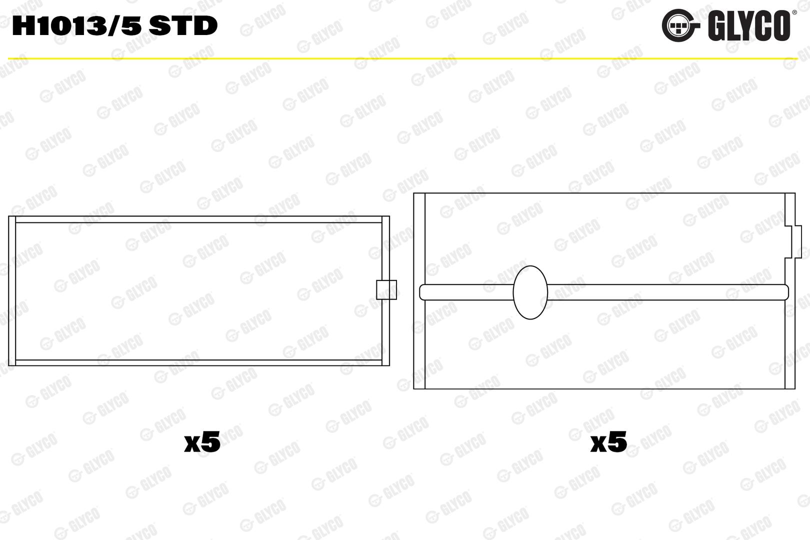 GLYCO Krumtapakselleje h10135std for OPEL RENAULT