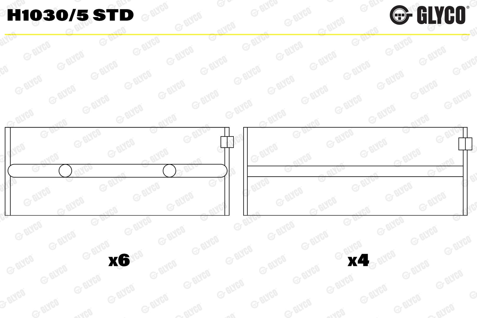 GLYCO Krumtapakselleje h10305std for ALFA ROMEO