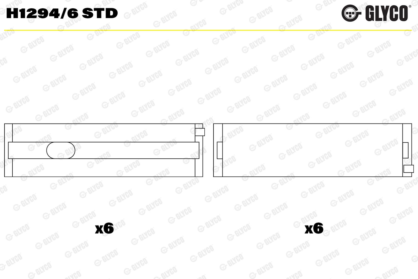 GLYCO Krumtapakselleje h12946std for VAG