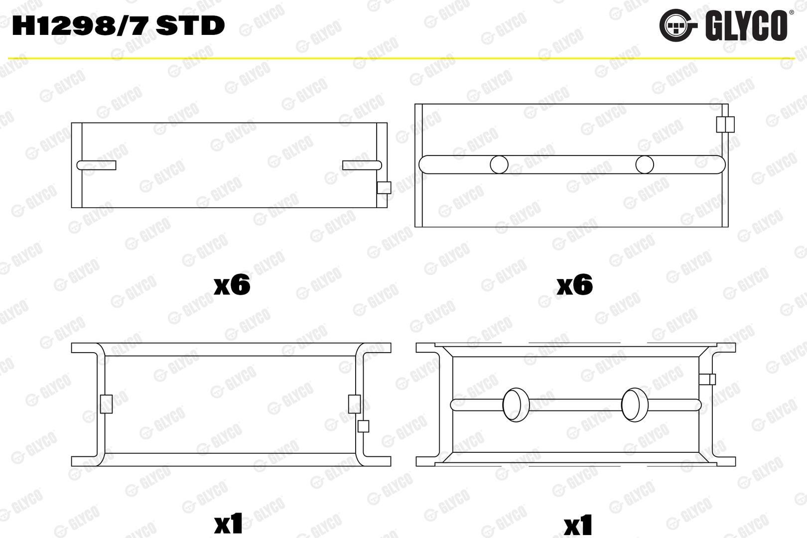 GLYCO Krumtapakselleje h12987std for BMW