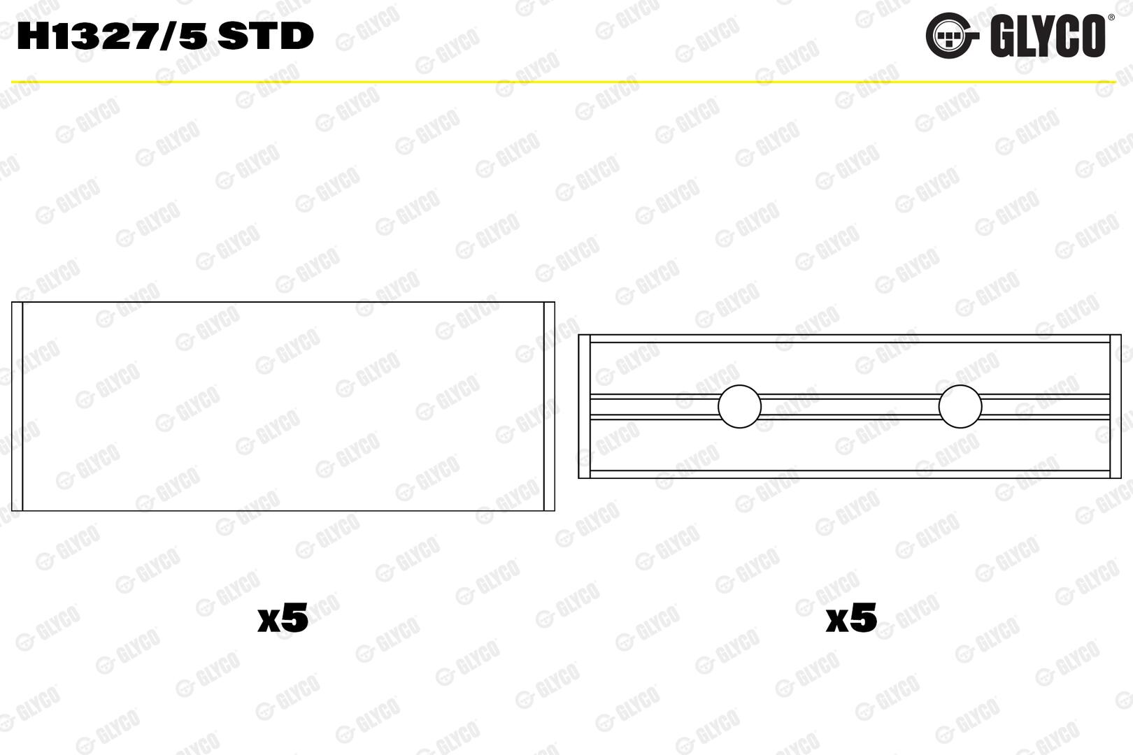 GLYCO Krumtapakselleje h13275std for RENAULT