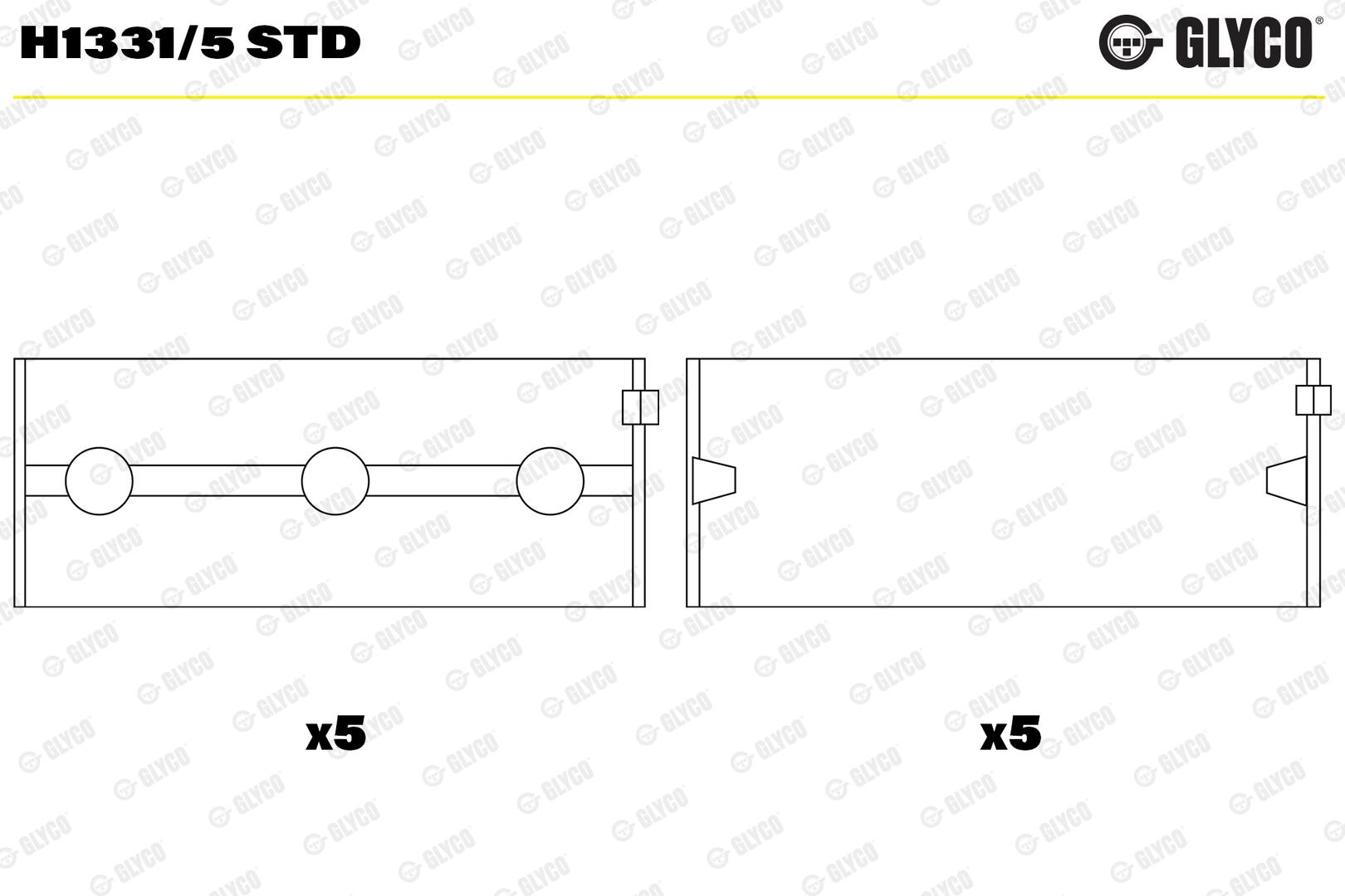 GLYCO Krumtapakselleje h13315std for SUZUKI