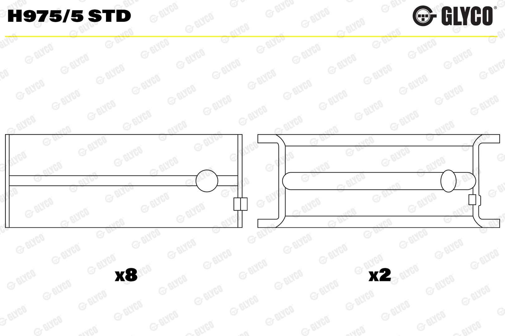 GLYCO Krumtapakselleje h9755std for OPEL