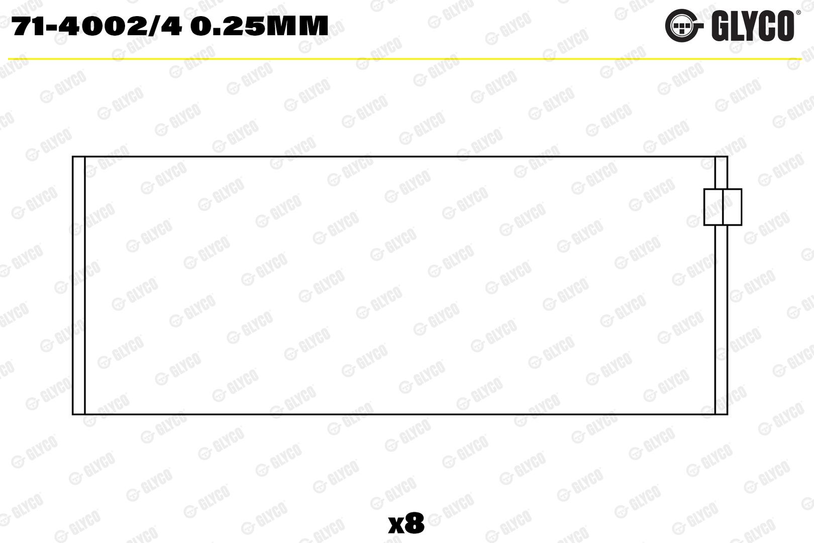 GLYCO Plejlstangleje 7140024025mm for MERCEDES-BENZ