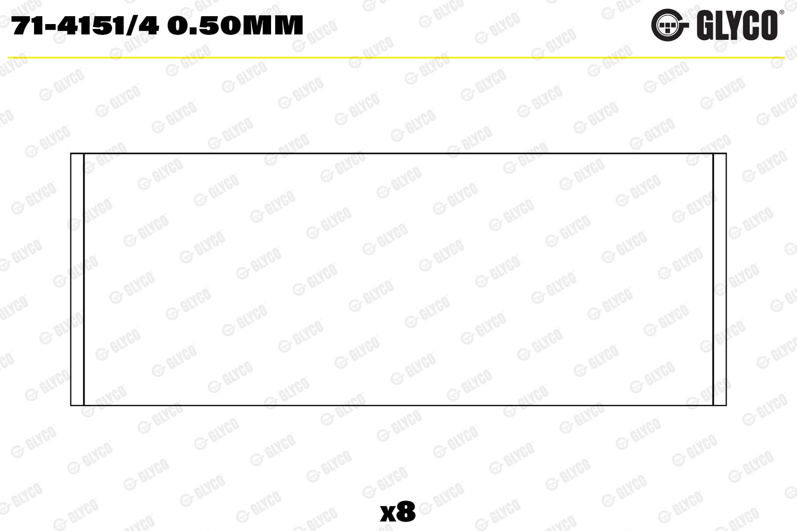 GLYCO Plejlstangleje 7141514050mm