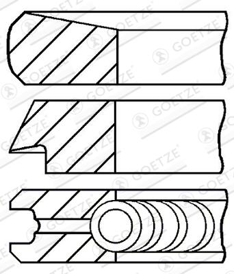 GOETZE ENGINE Stempelringsæt 0810700000